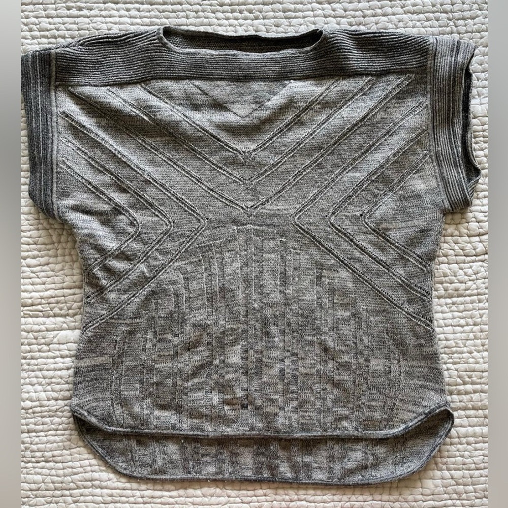 MICAELA GREG short sleeve wool sweater